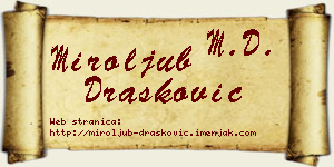 Miroljub Drašković vizit kartica